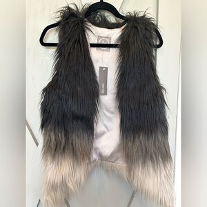 Boutique Faux Fur Vest XS